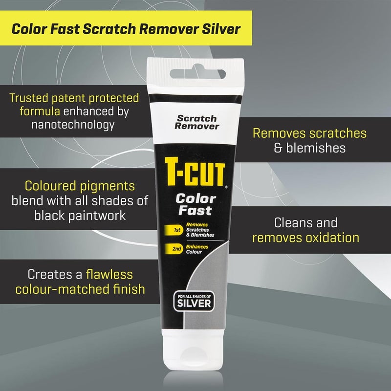 T-Cut Color Fast Silver Car Wax Polish Scratch Remover Color Enhancer, 5.3 Oz - Image 2